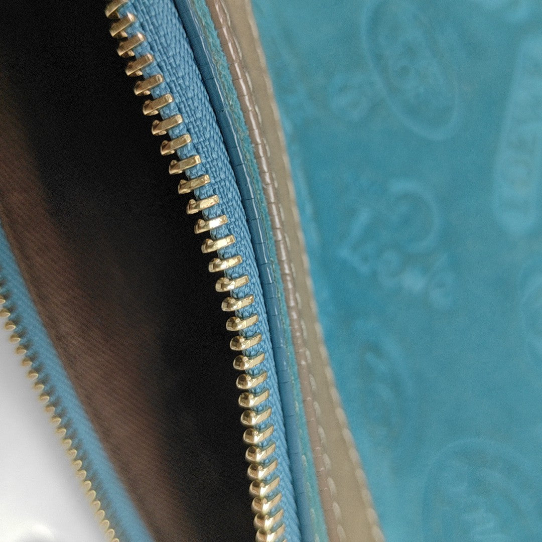 Suede Shoulder Bag Blue