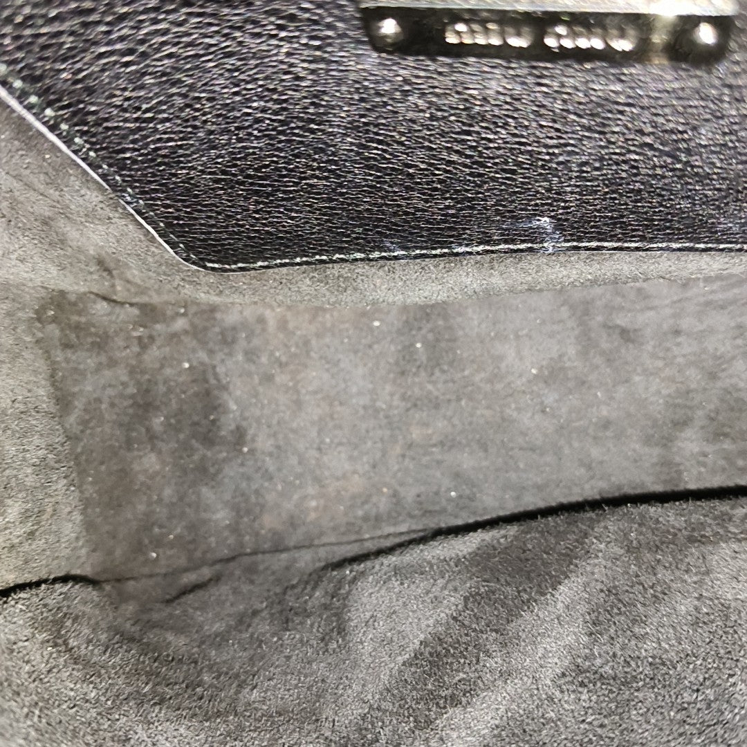 Miu Lady Calfskin Black
