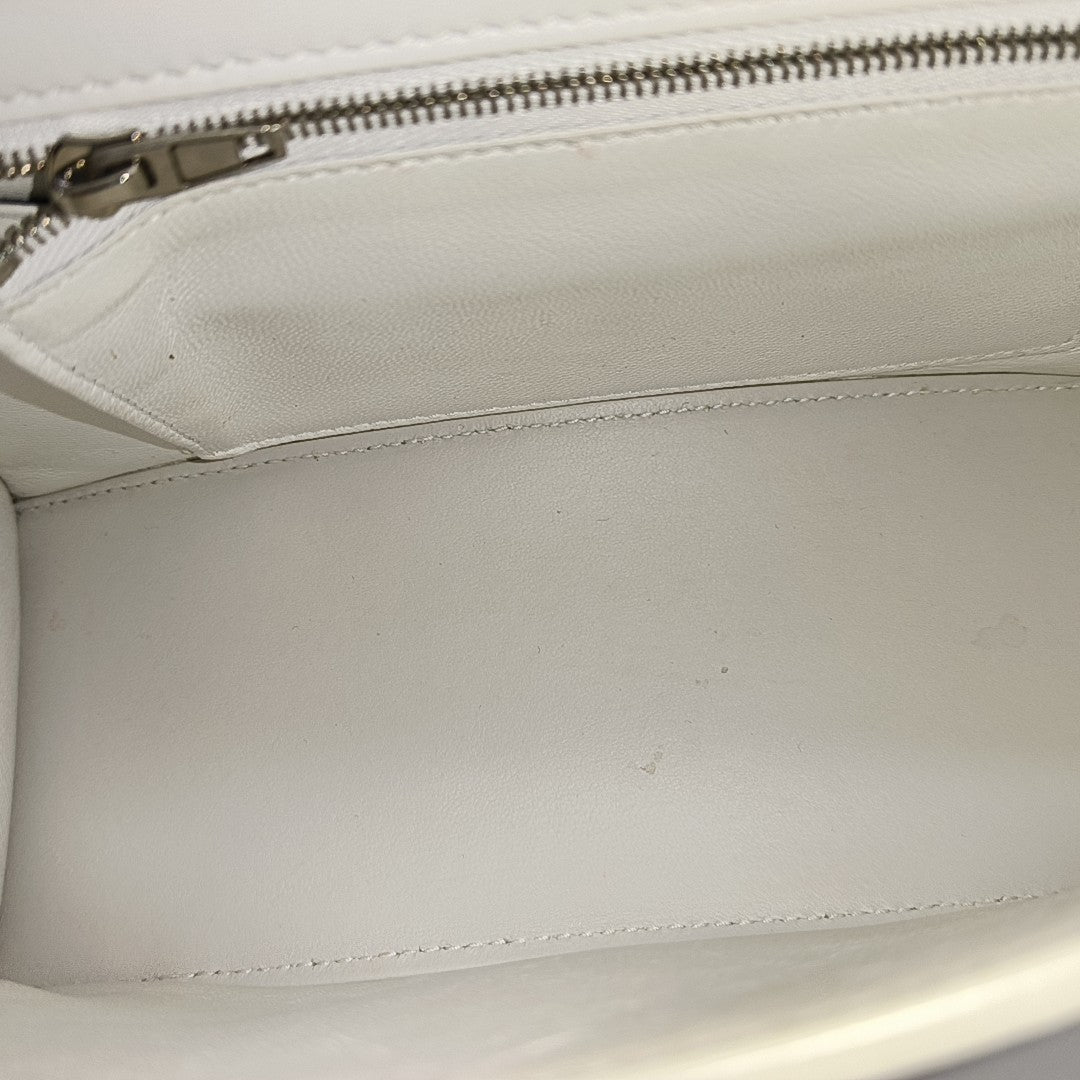 Hourglass S Calfskin White