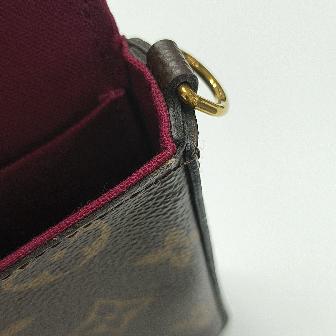 FÉLICIE Monogram Coated Canvas Brown