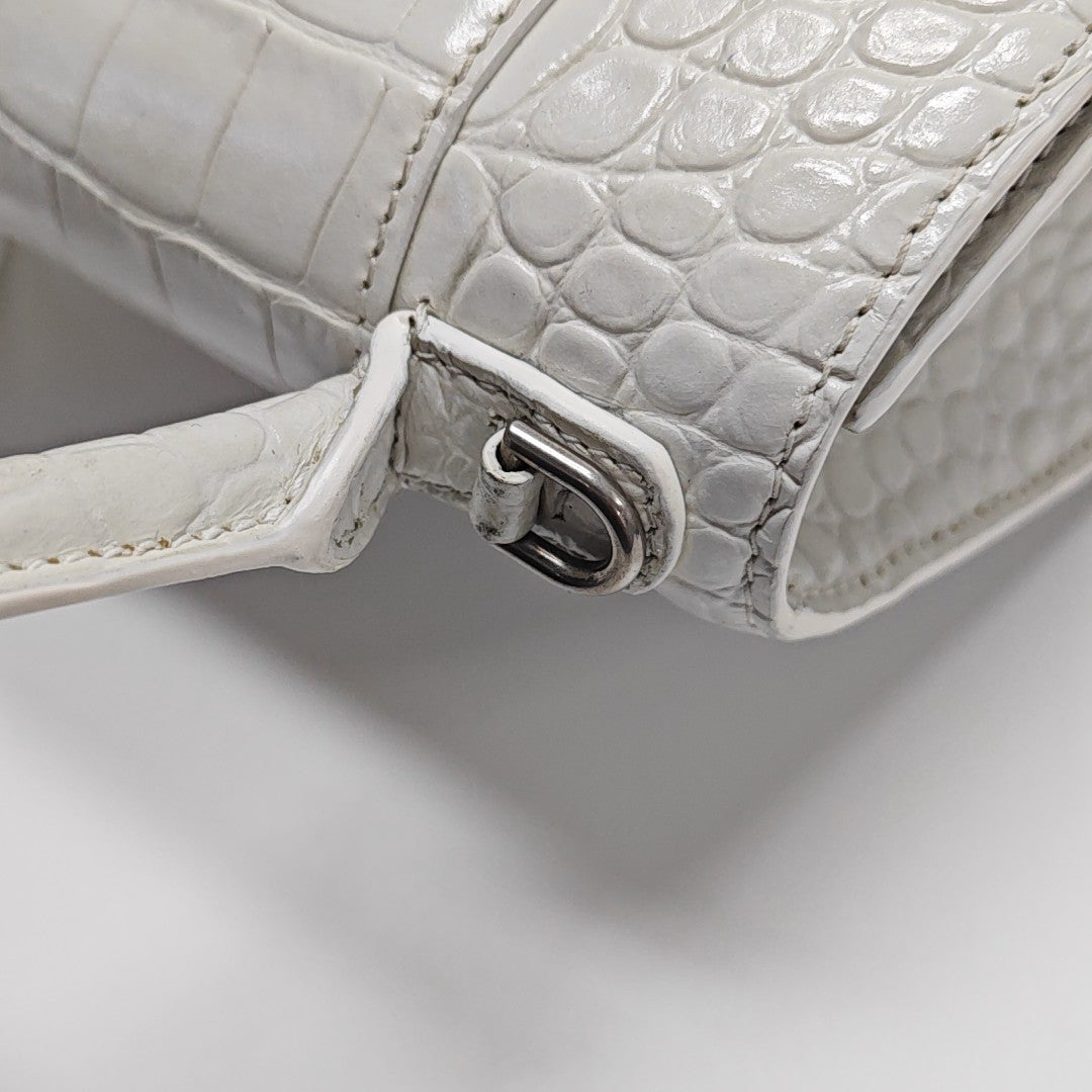 Hourglass S Calfskin White