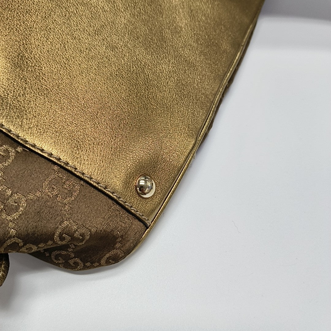 Monogram Canvas Shoulder Bag Brown