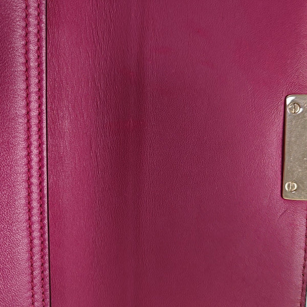 Calfskin Shoulder Bag Purple