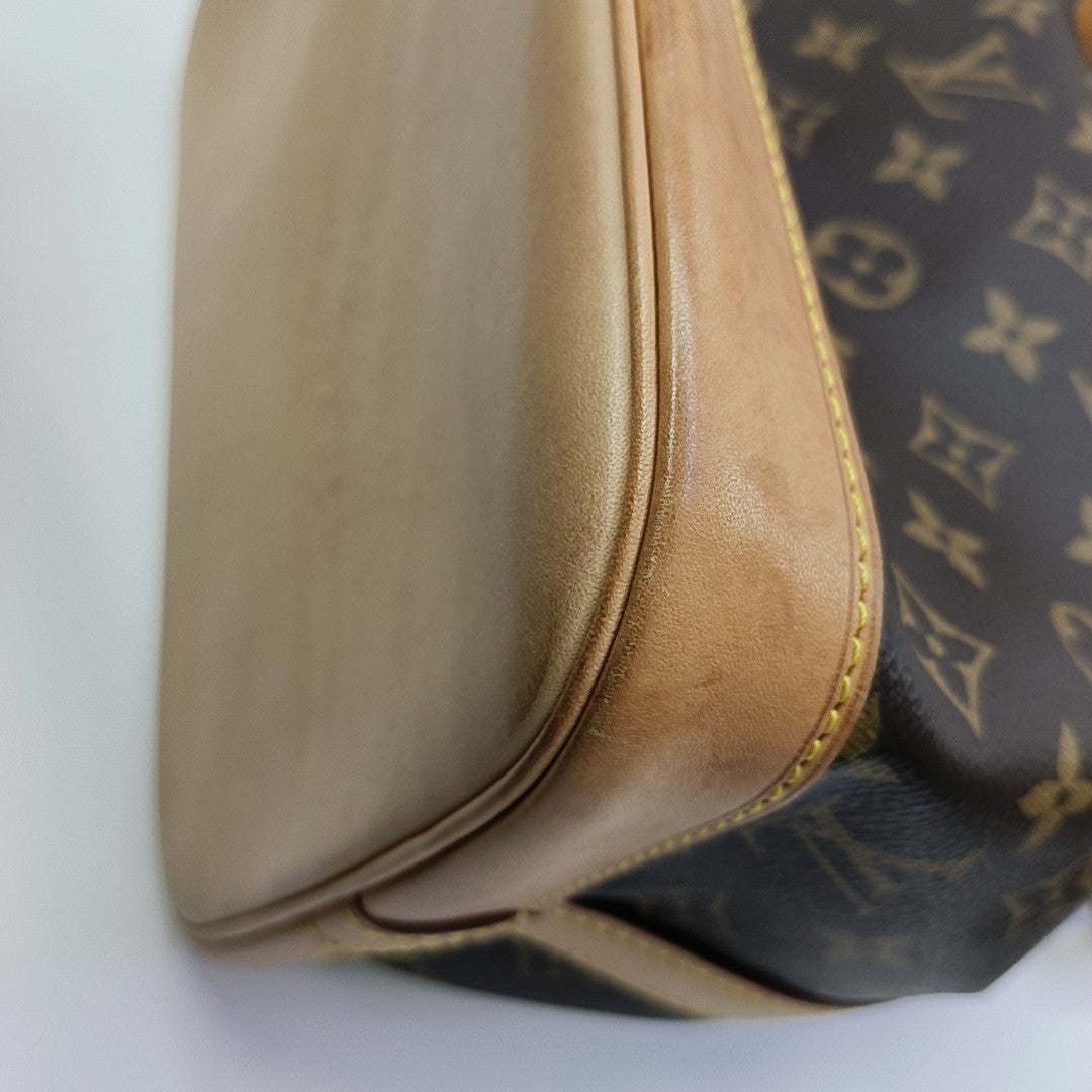 NOÉ MM Monogram Coated Canvas Brown