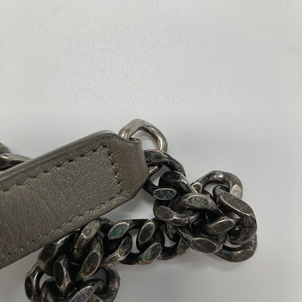 NIKI Medium Chevron Calfskin Green