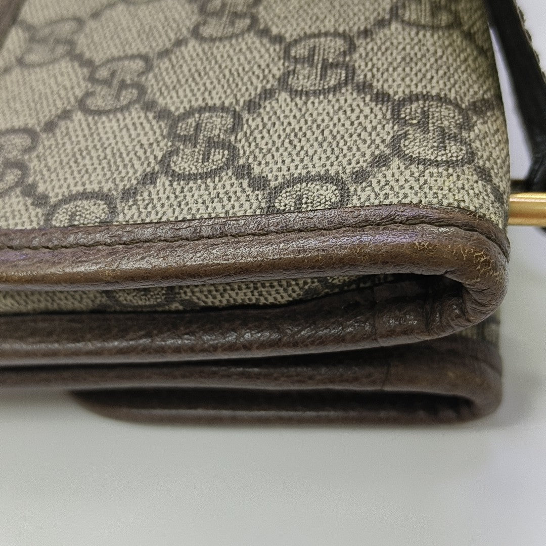 Neo Vintage Small Monogram Coated Canvas Beige