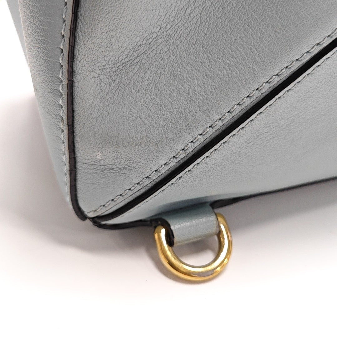 Puzzle Small Calfskin Blue