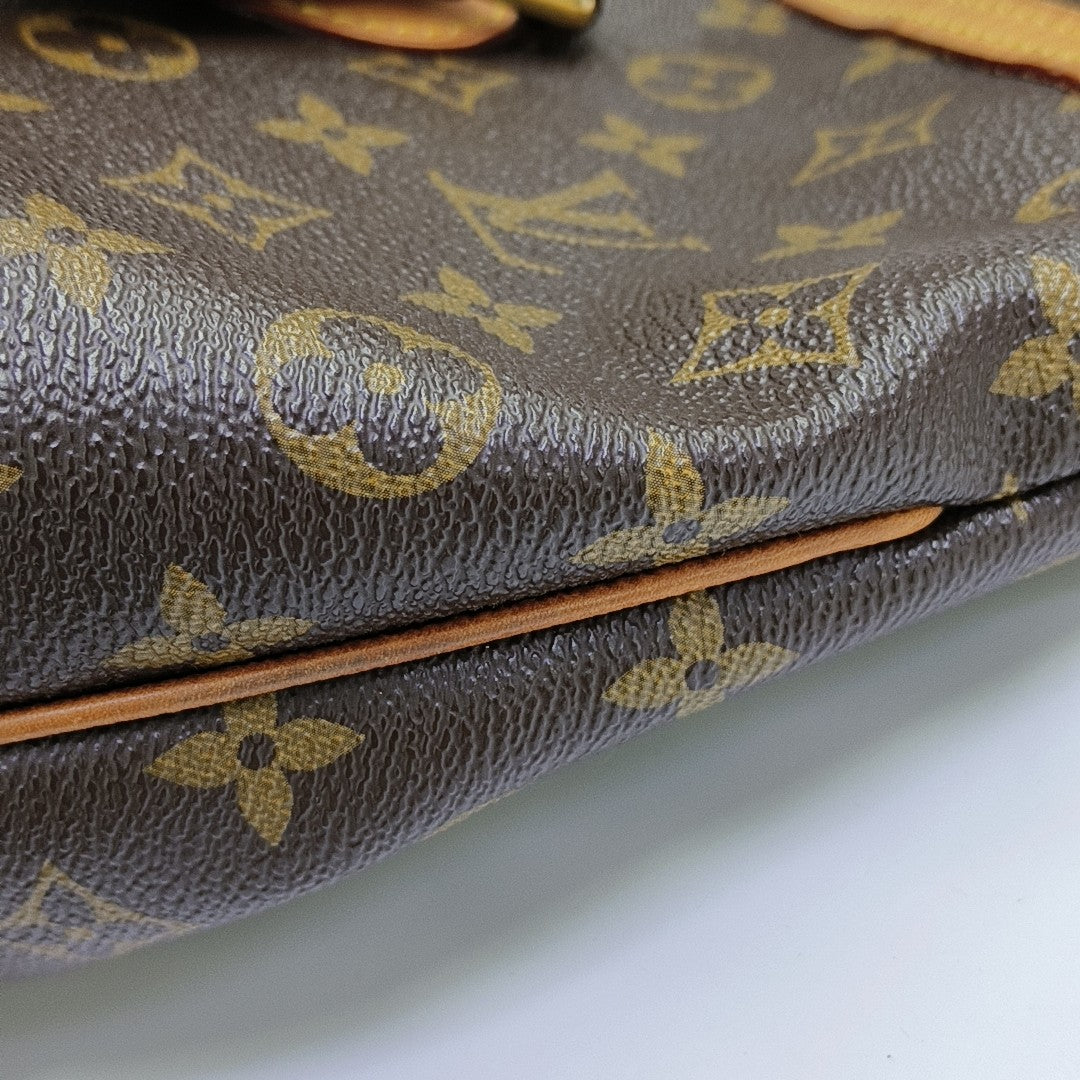 PALERMO PM Monogram Coated Canvas Brown
