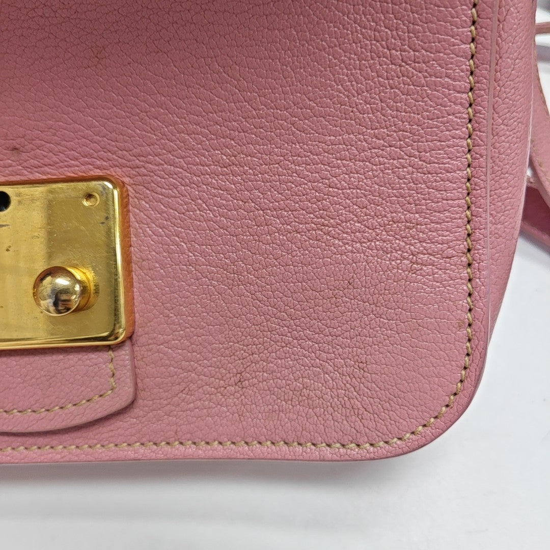 Calfskin Shoulder Bag Pink
