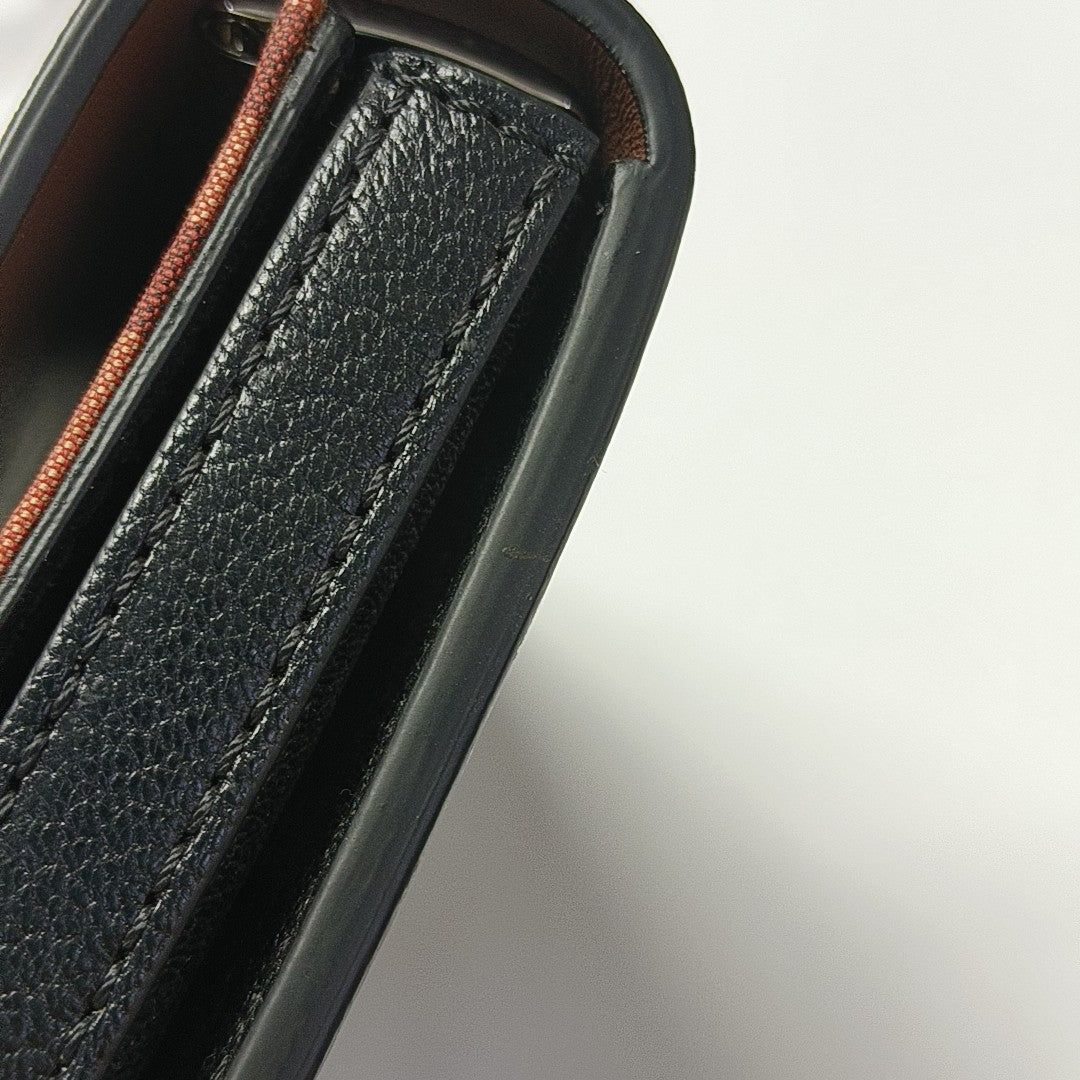 D-Ring Mini Calfskin Black