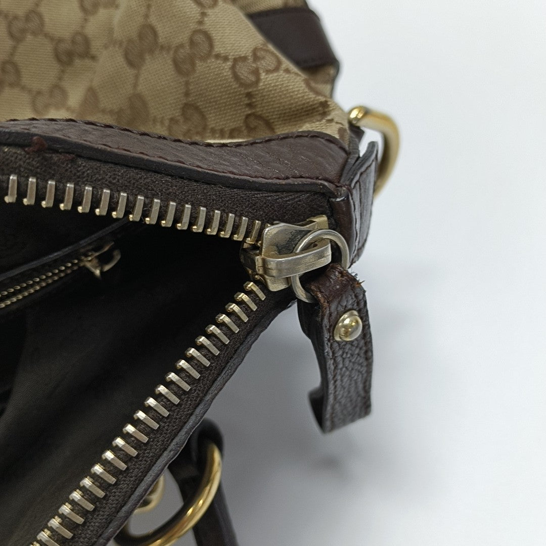 Monogram Canvas Tote Bag Brown