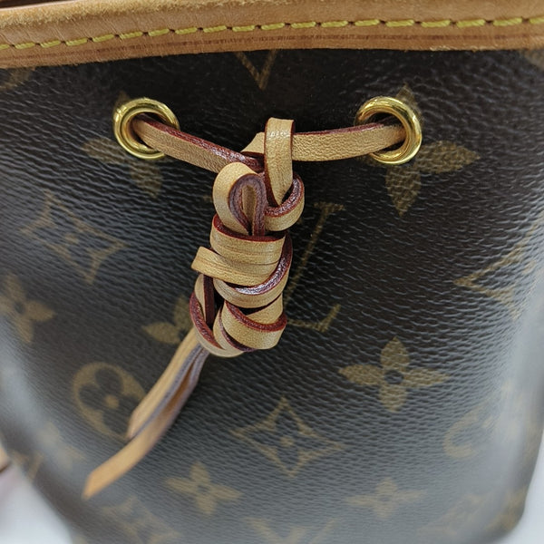 NÉONOÉ Nano Monogram Coated Canvas Brown
