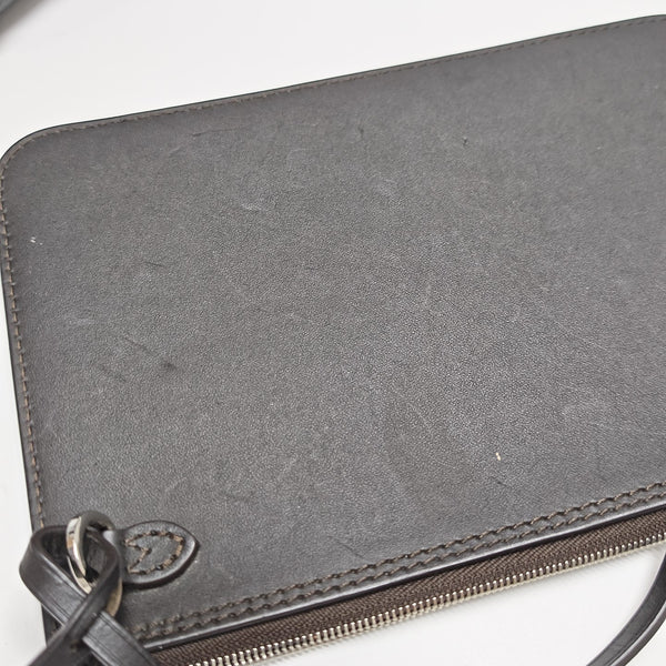HINA Monogram Calfskin Black