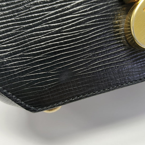 Calfskin Top Handle Bag Black