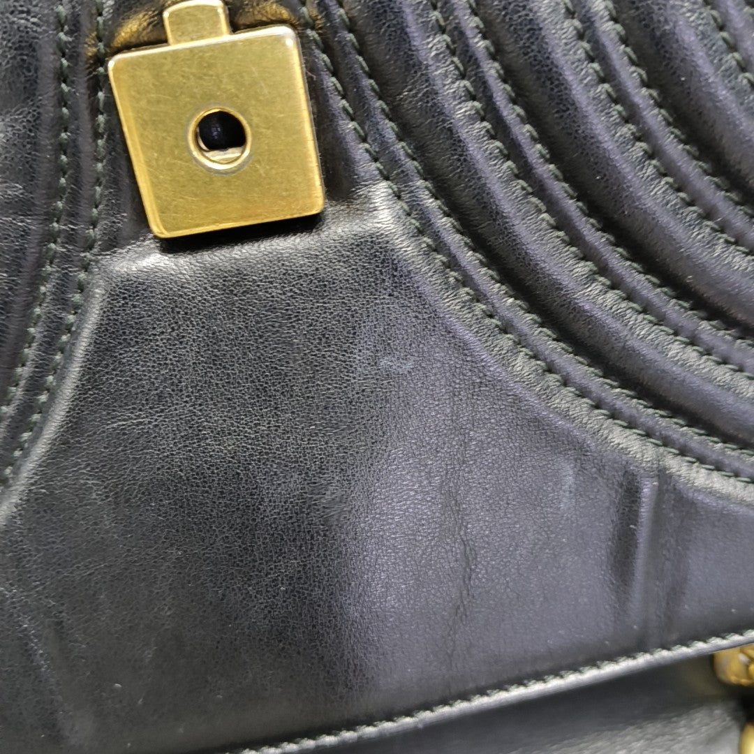 GG Marmont Medium Quilted Calfskin Black