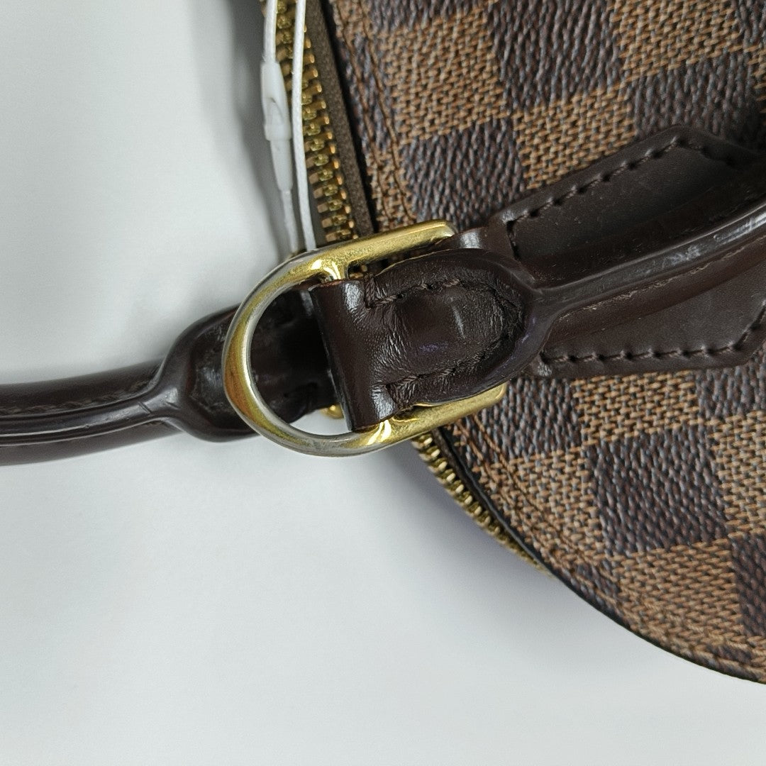 ALMA BB Damier Ebene Coated Canvas Brown