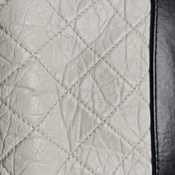 GABRIELLE Small Quilted Calfskin White