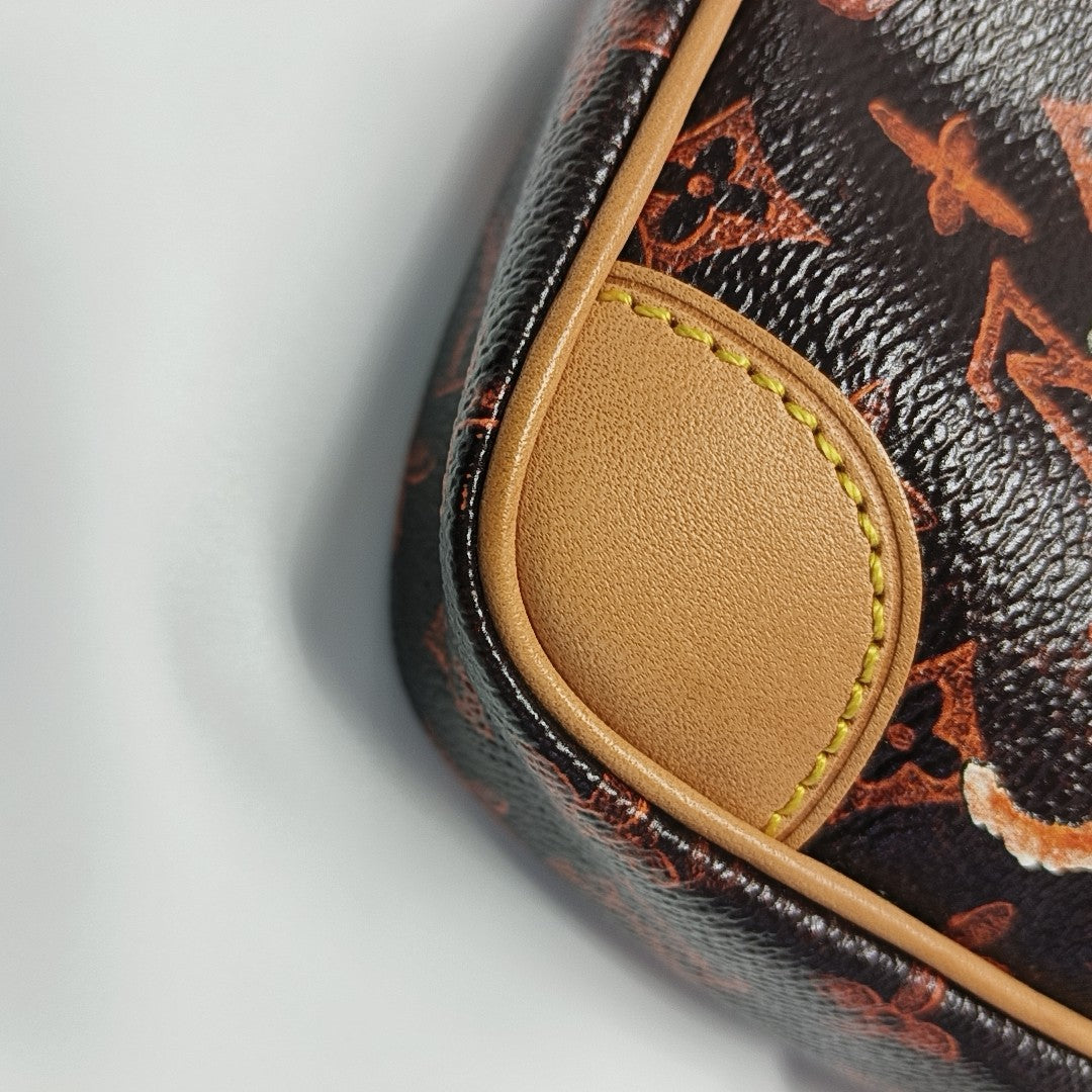DANUBE MM Monogram Coated Canvas Brown