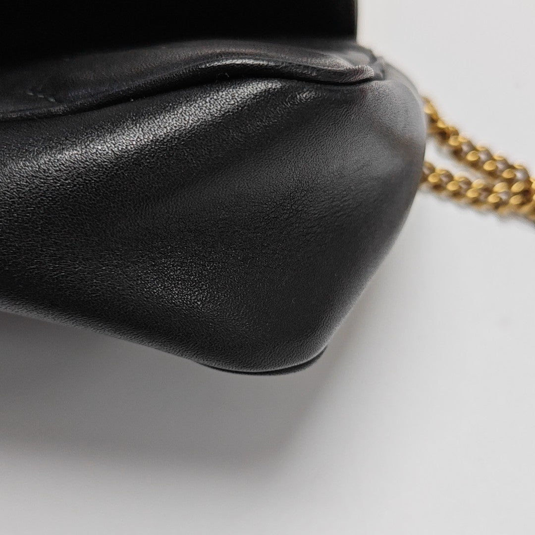 GG Marmont Mini Quilted Calfskin Black