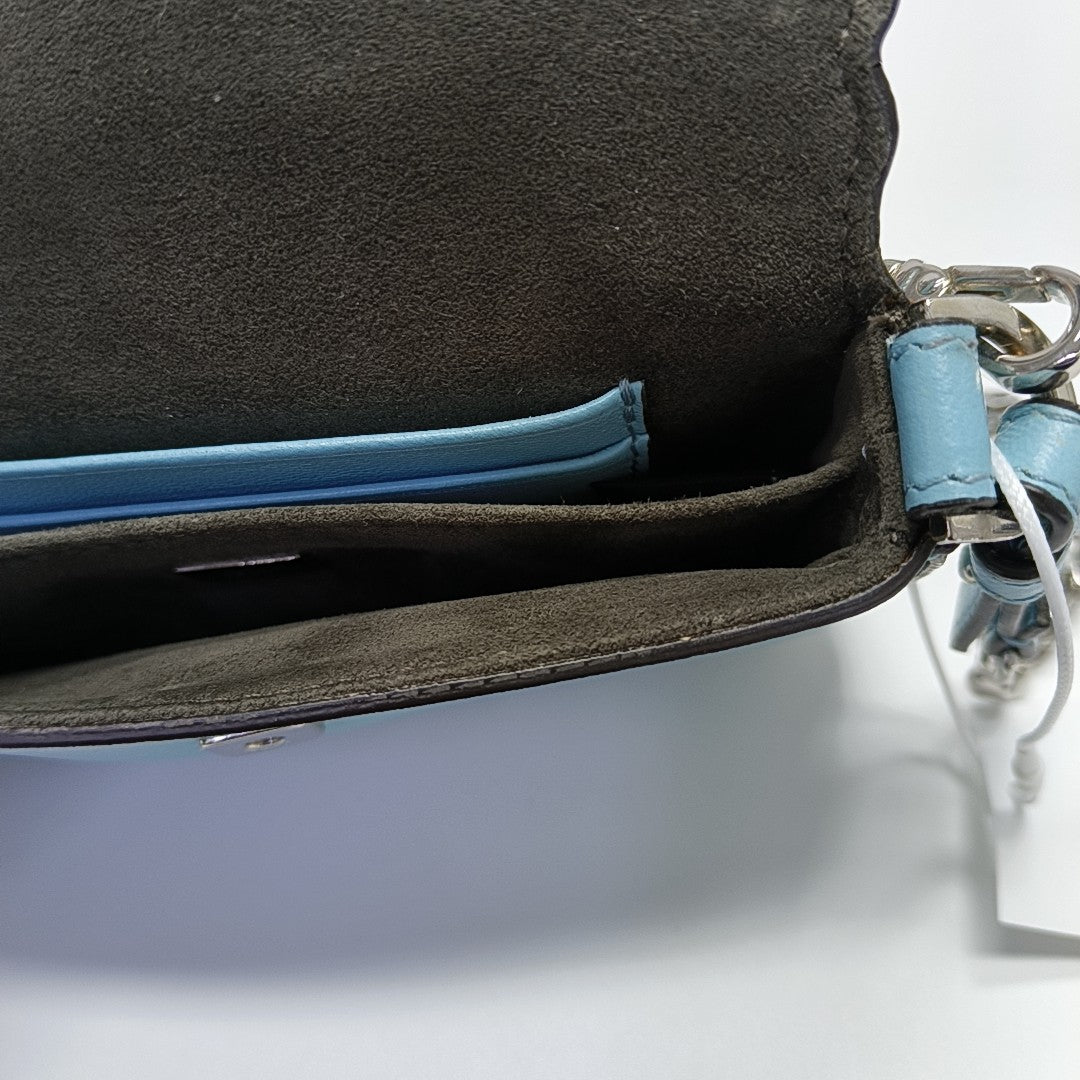 Baguette Micro Calfskin Blue