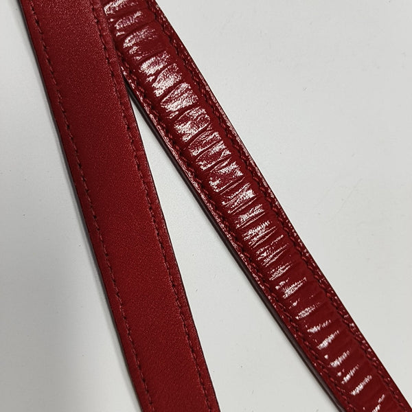 Quilted Patent Leather Shoulder Bag Red