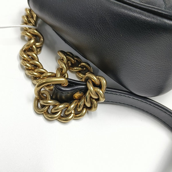 GG Marmont Small Quilted Calfskin Black