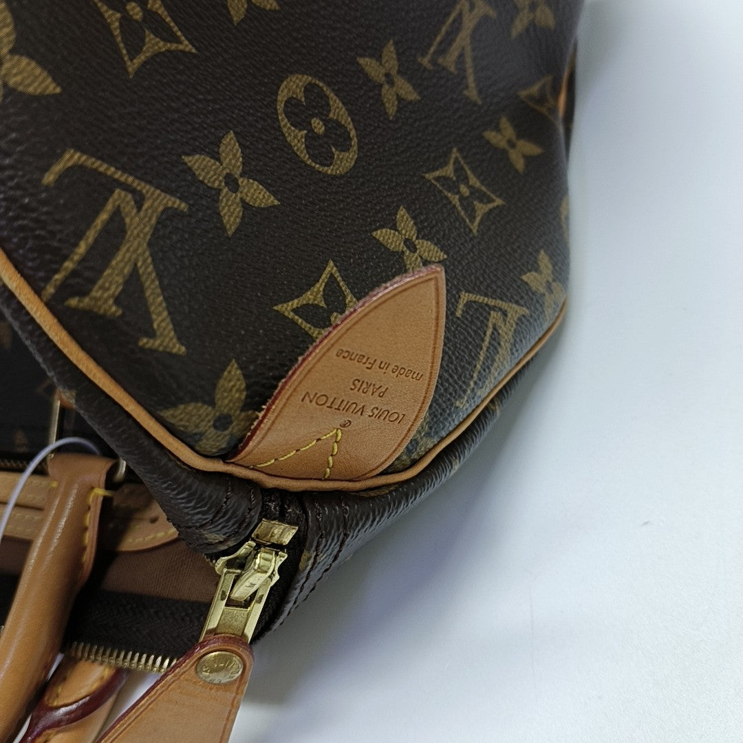 SPEEDY 30 Monogram Coated Canvas Brown