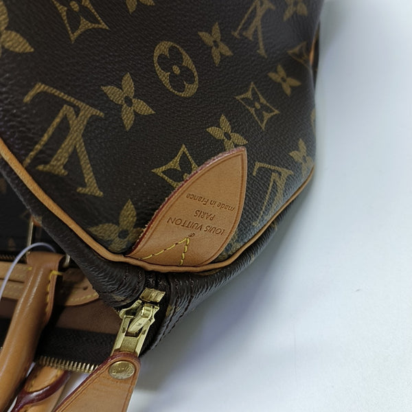 SPEEDY 30 Monogram Coated Canvas Brown