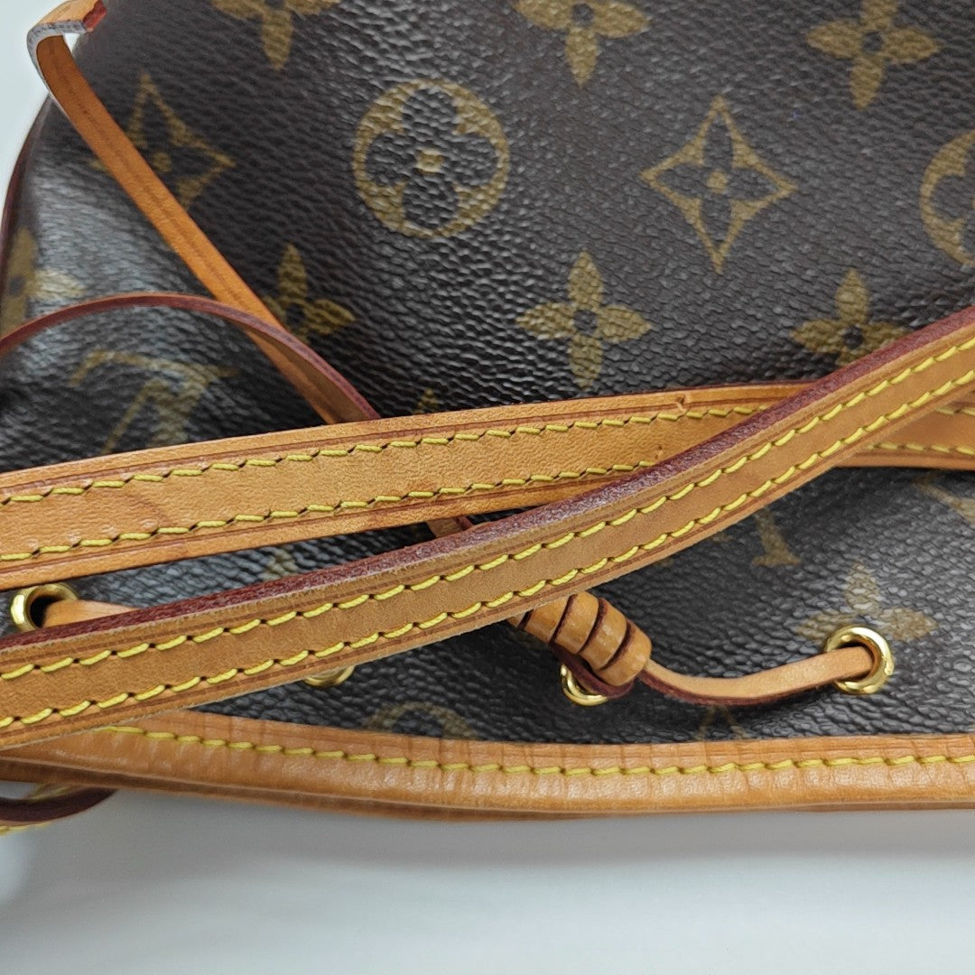 NÉONOÉ Nano Monogram Coated Canvas Brown