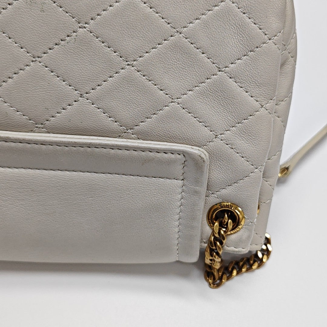 NOLITA Mini Quilted Lambskin White