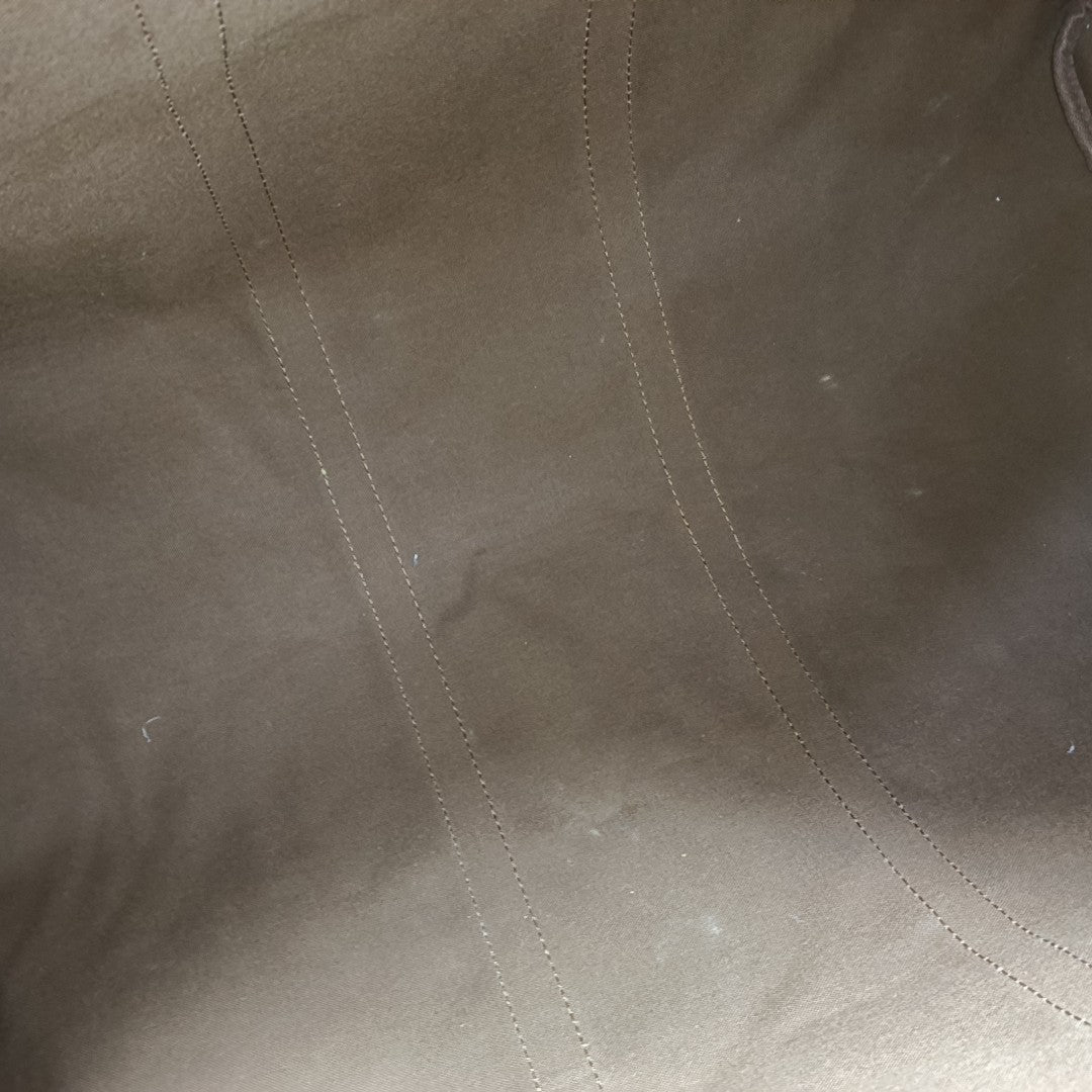 KEEPALL 60 Monogram Coated Canvas Brown