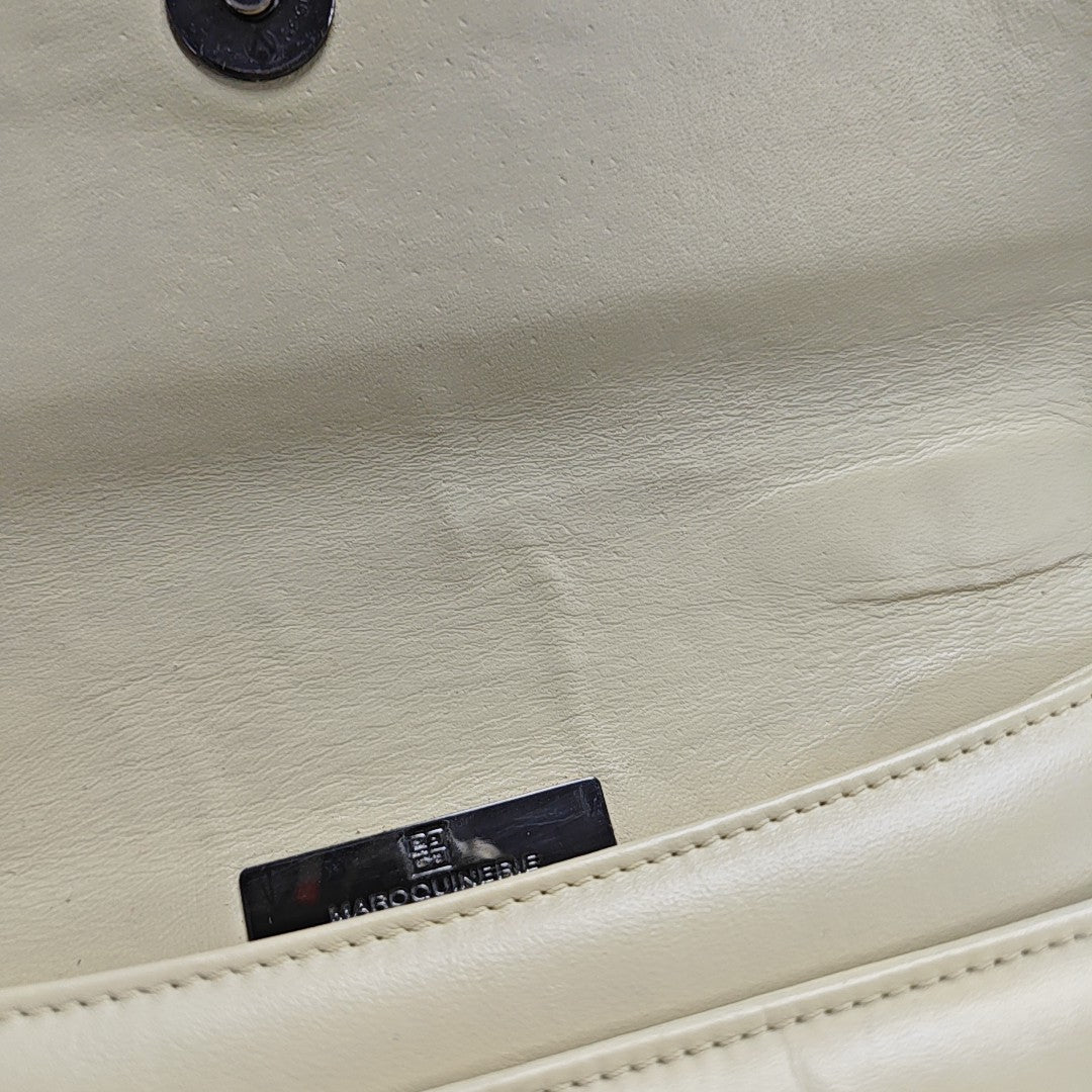 Calfskin Top Handle Bag Beige
