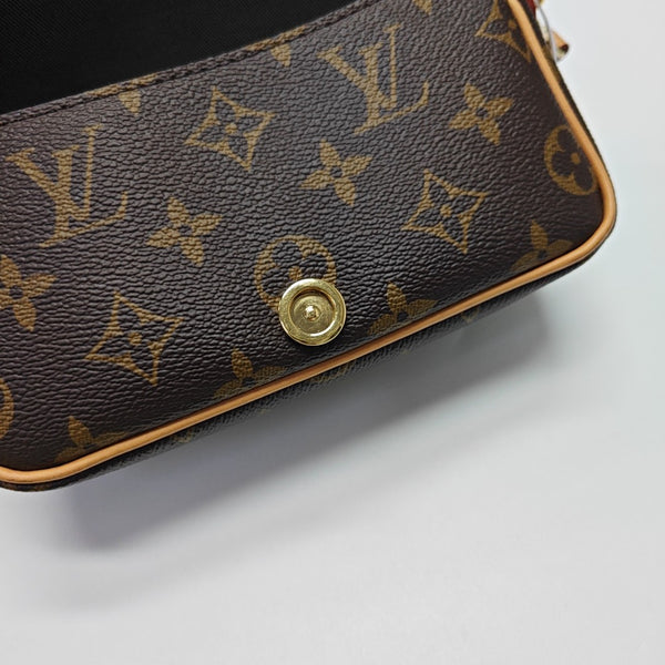DIANE Nano Monogram Coated Canvas Brown