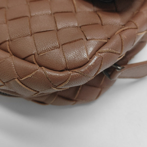 Lambskin Shoulder Bag Brown
