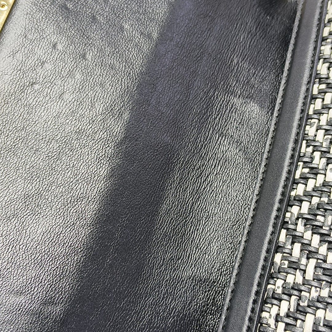 Calfskin Shoulder Bag Black