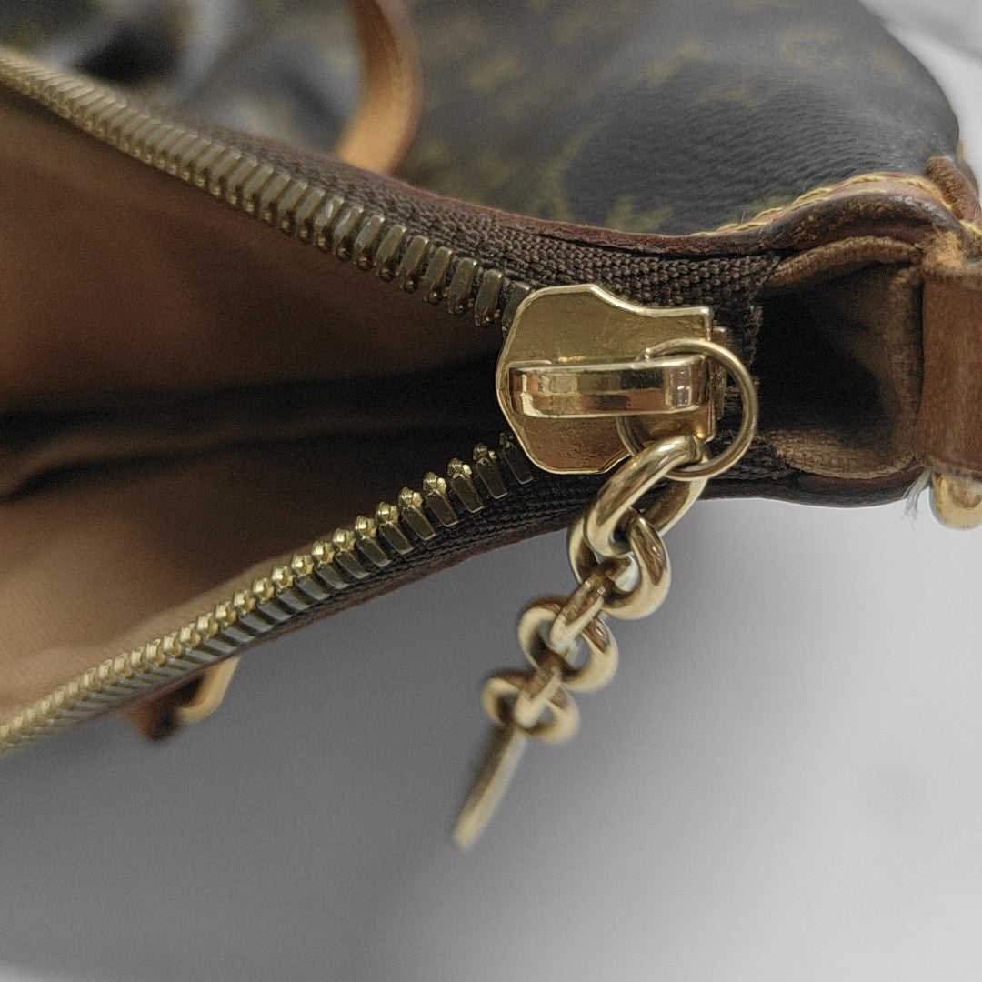 PALERMO PM Monogram Coated Canvas Brown