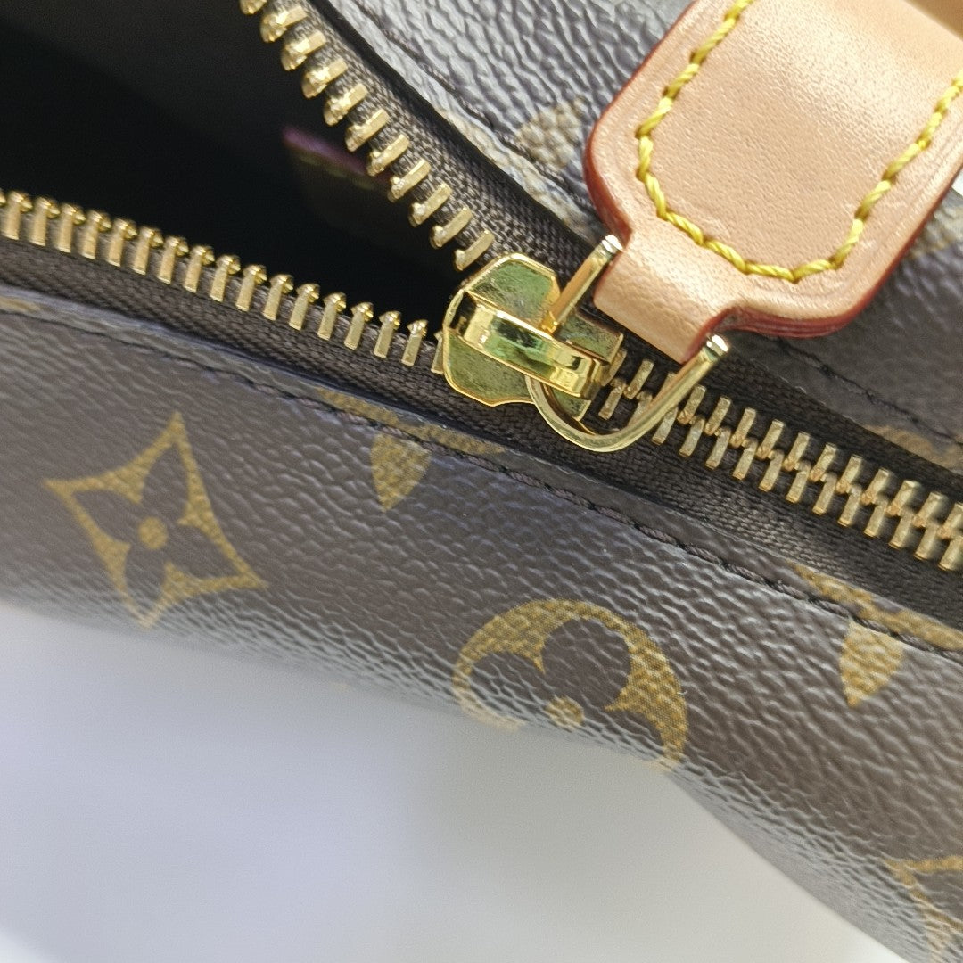 SIDE TRUNK MM Monogram Coated Canvas Brown