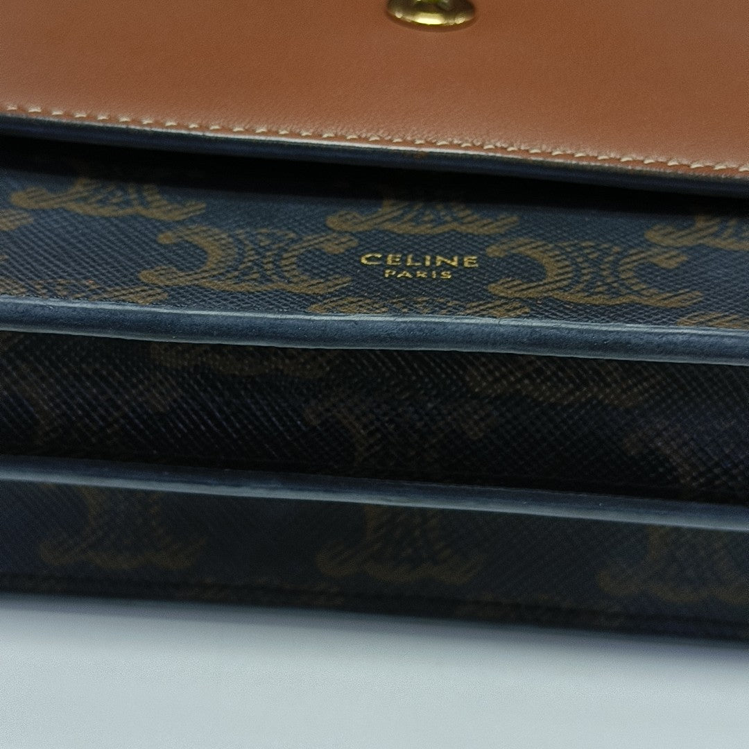 TRIOMPHE CANVAS Small Coated Canvas Brown