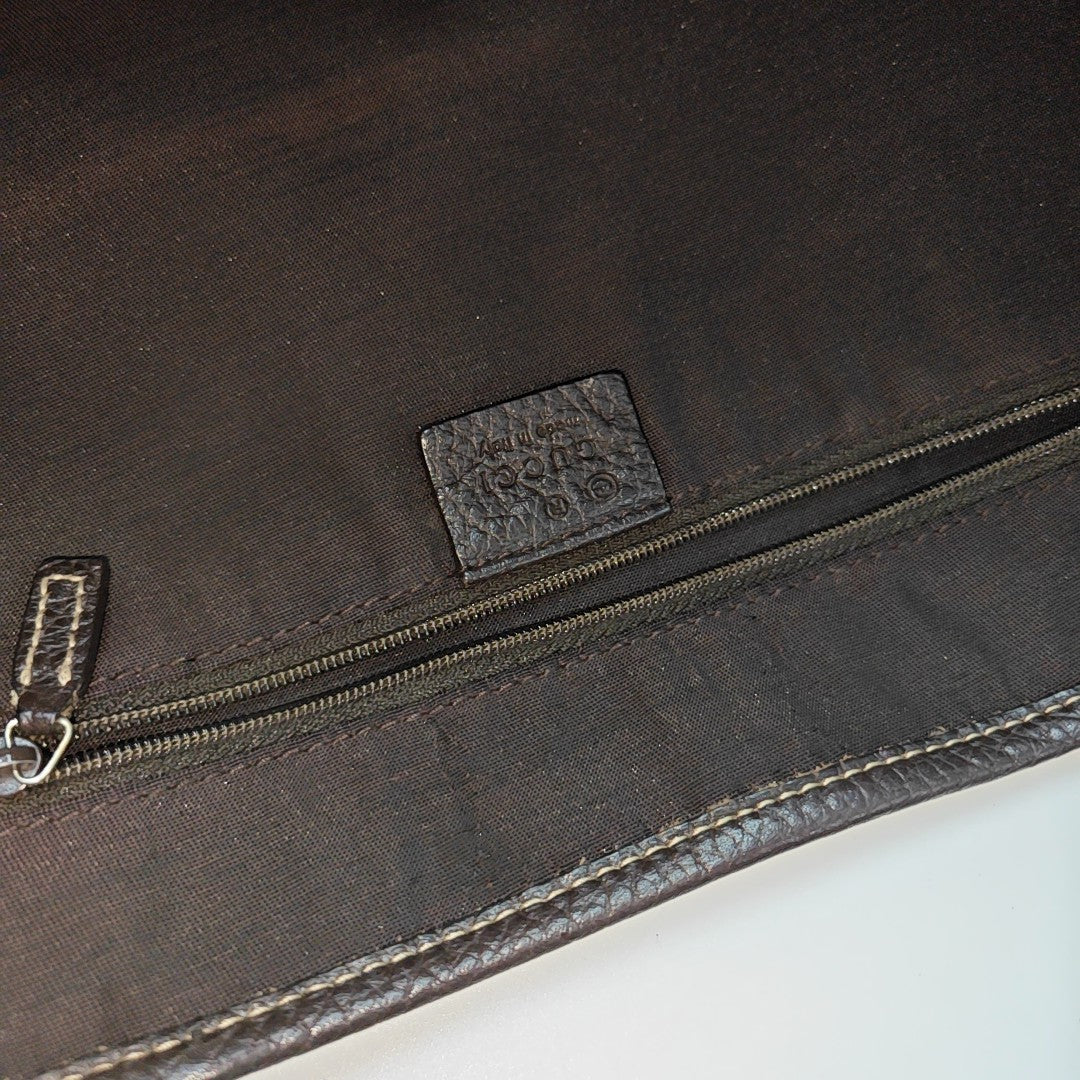 Princy Monogram Coated Canvas Brown