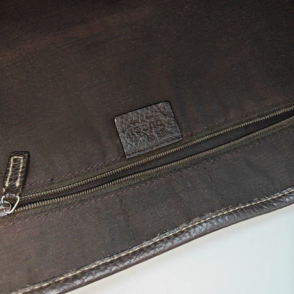 Princy Monogram Coated Canvas Brown