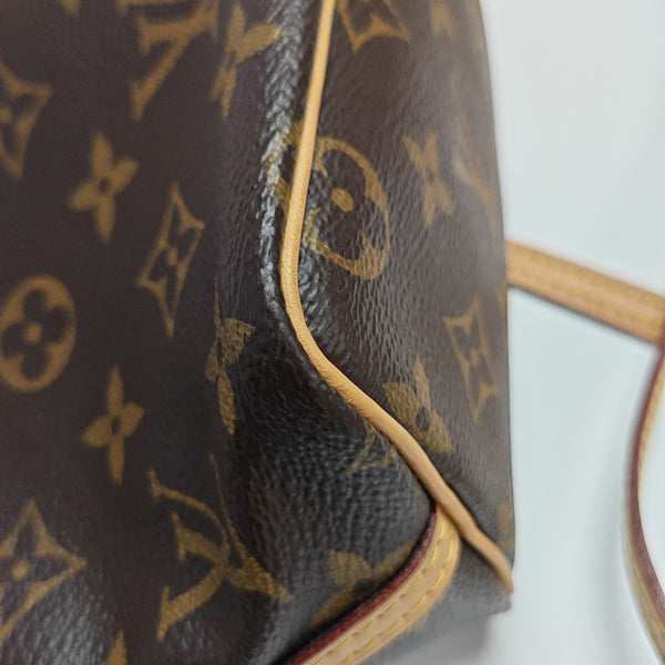 NÉONOÉ Nano Monogram Coated Canvas Brown