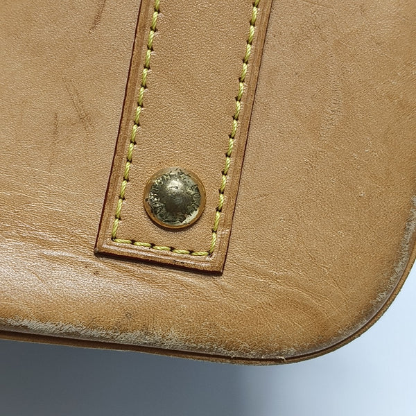 ALMA BB Monogram Coated Canvas Brown