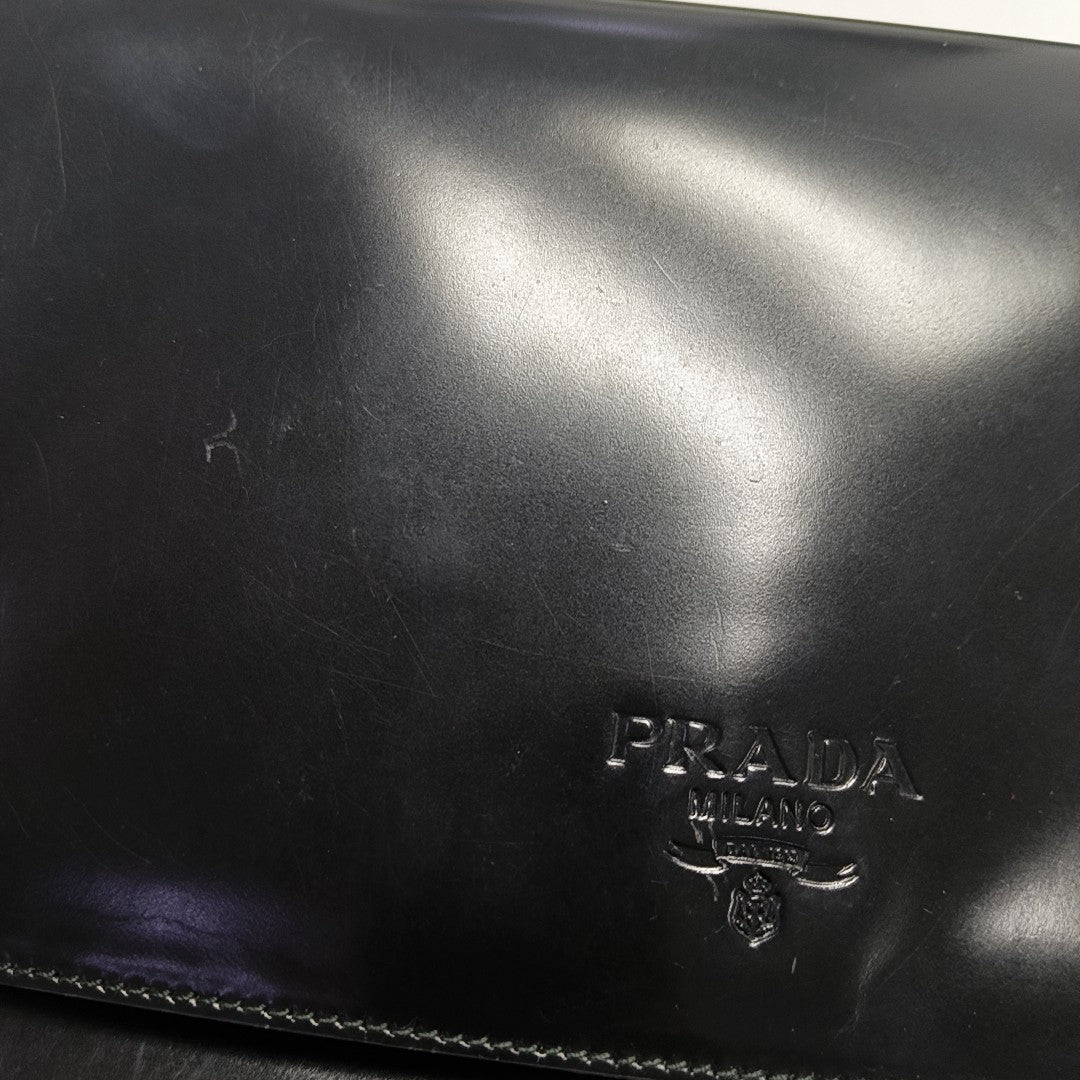 Calfskin Shoulder Bag Black