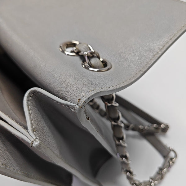 CC BOX Quilted Lambskin Gray