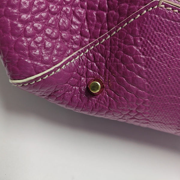 Calfskin Tote Bag Purple