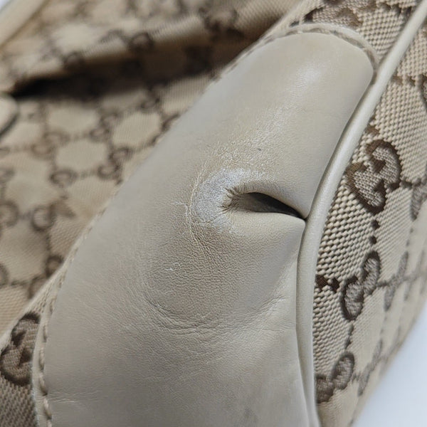 Sukey Monogram Canvas Beige
