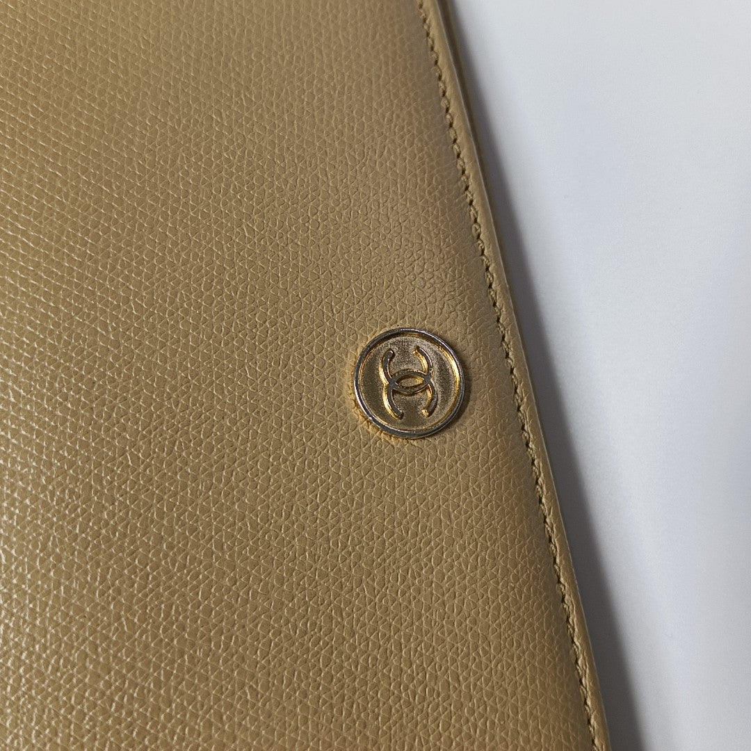 Grained Calfskin Wallet Yellow