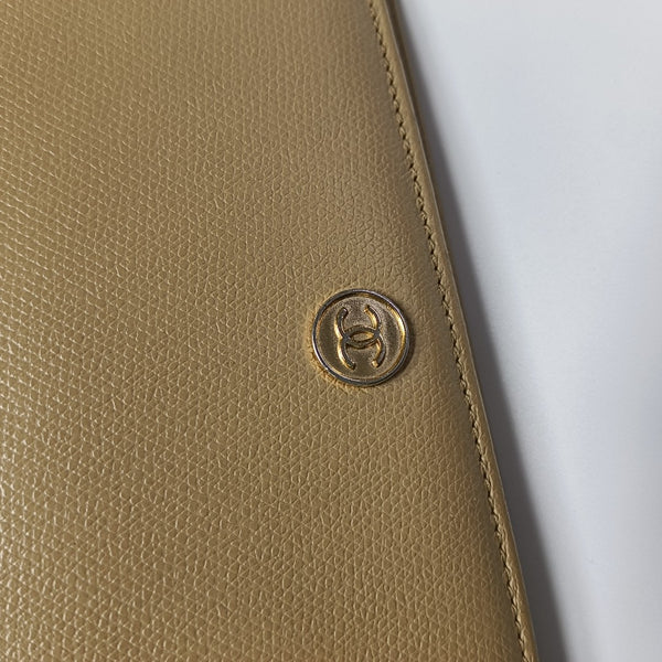 Grained Calfskin Wallet Yellow