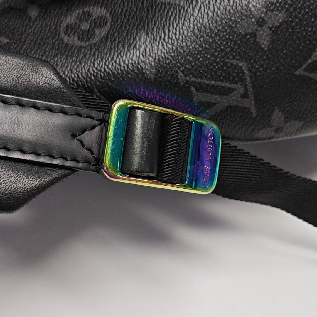 Coated Canvas Backpack Black