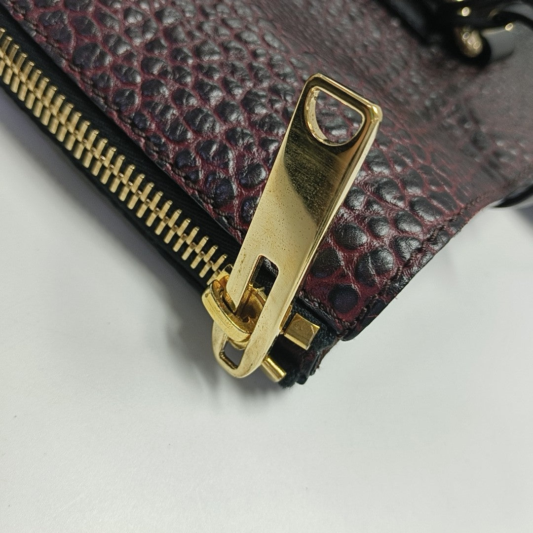 Calfskin Top Handle Bag Red